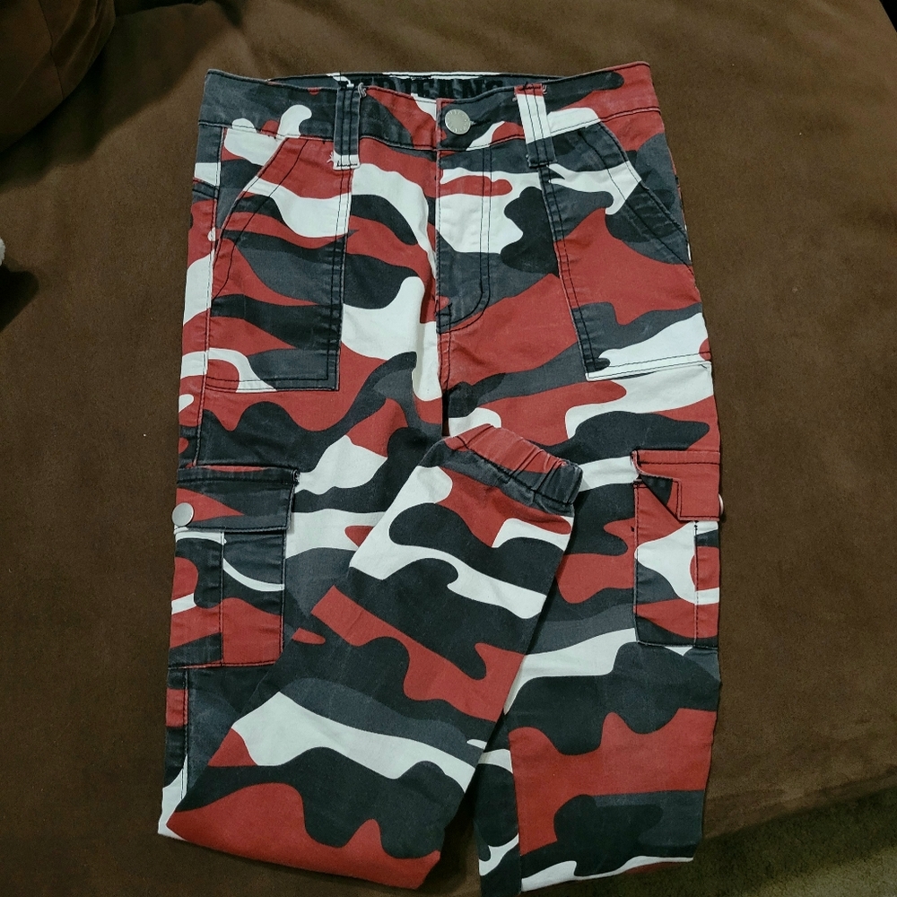 Womens VIP Jeans Camo cargo pants